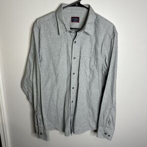Men's UNTUCKit Size XL‎ Grey Long Sleeve Soft Flannel Button Shirt